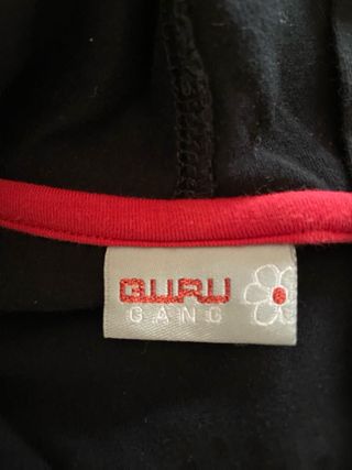 Maglietta Guru Gang nera con bottoni