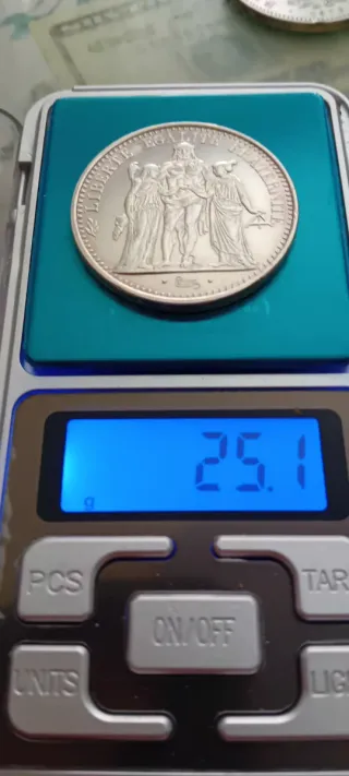 Moneda 10 Francos Plata 900 Francesa