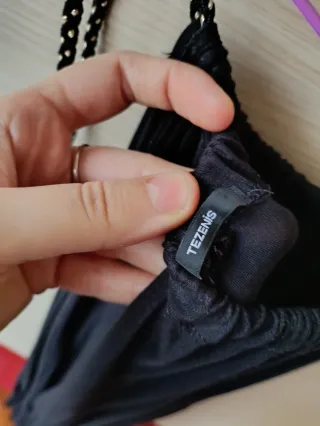 Abito da donna lungo nero Tezenis