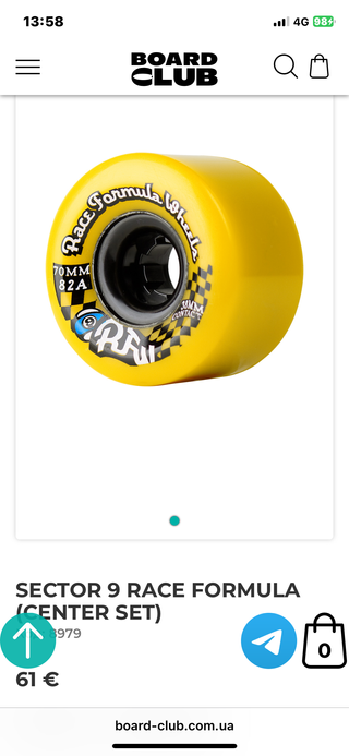 Ruedas Longboard Sector 9 Race Formula 70mm
