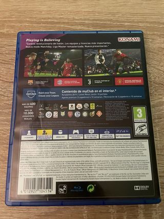 PES 2020 PS4 Versión Española