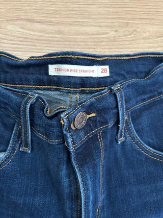 Levi's 724 Talla 28 vaquero Azul mujer