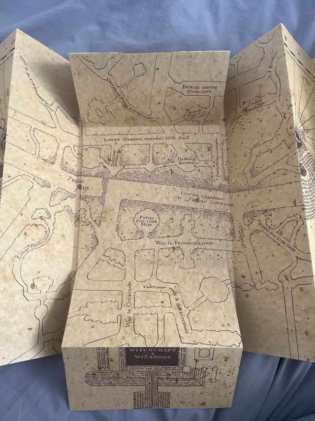 mappa del malandrino Harry Potter