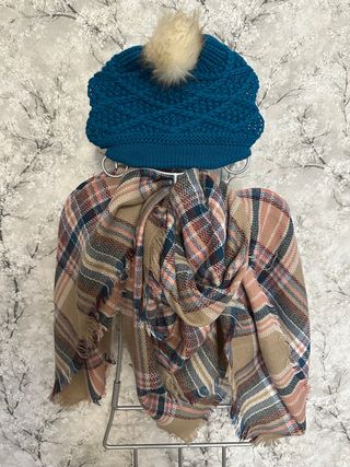 Gorro y Pashmina Tejidos