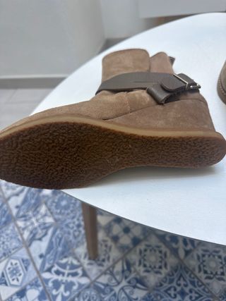 Botines beige/marrón mujer