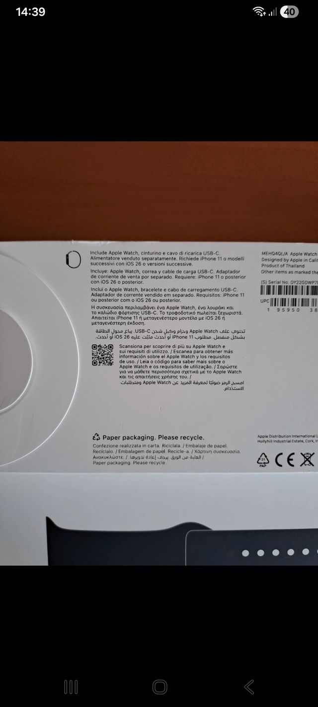 Apple Watch SE 3 44mm Azul noche