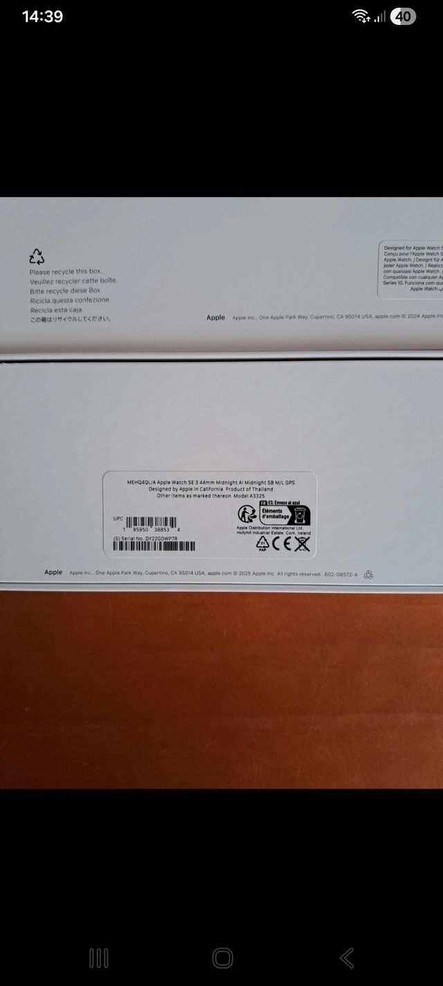 Apple Watch SE 3 44mm Azul noche