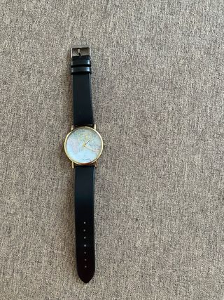 Orologio Unisex con Planisfero - Nero/Oro