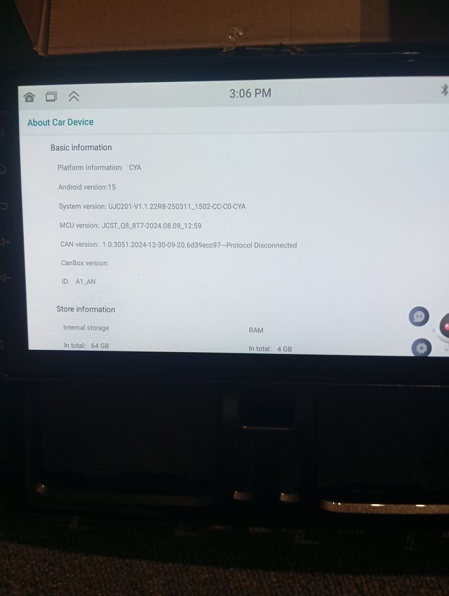 Schermo CarPlay per auto Volvo XC60 4-64g 2007-2017