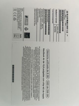 MacBook Air  13.6 pulgadas  chip M2 SSD  256 GB