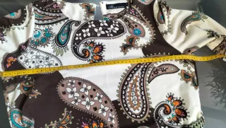 Vestido estampado paisley algodón