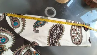 Vestido estampado paisley algodón