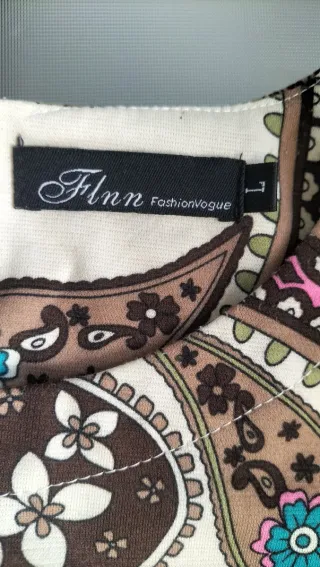 Vestido estampado paisley algodón