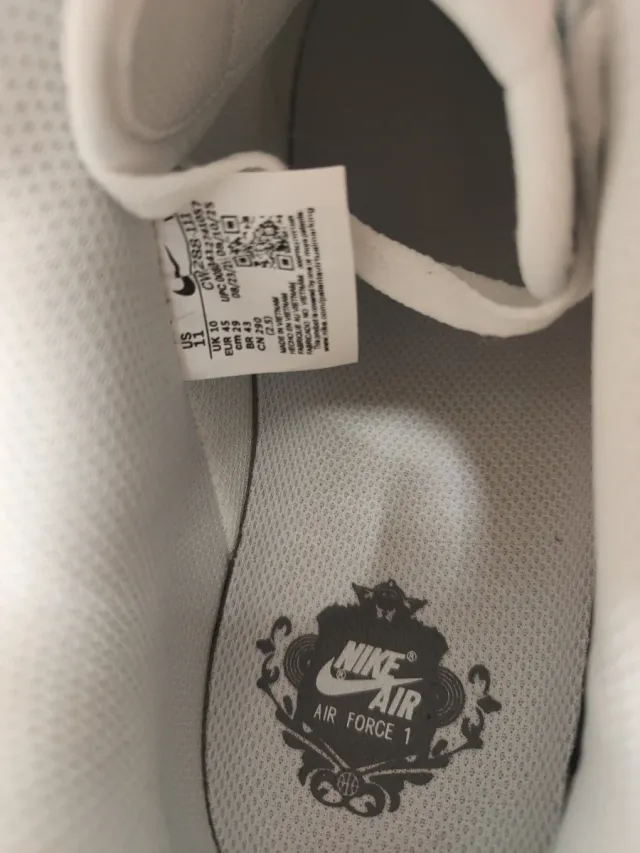 Zapatillas Nike Air Force 1 Blancas Talla 45