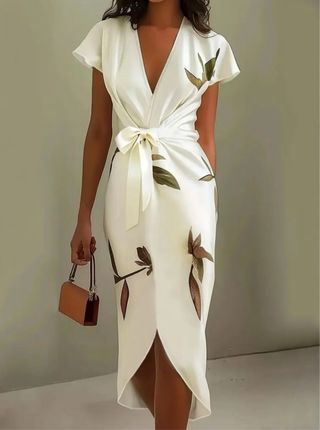 Vestido Blanco Estampado sin estrenar