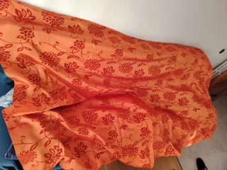 Copritutto Divano Letto Arancione Floreale