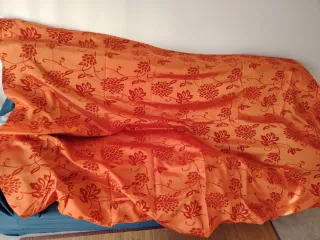 Copritutto Divano Letto Arancione Floreale