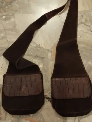 Borsa uomo in pelle bisaccia