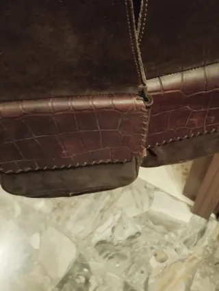 Borsa uomo in pelle bisaccia