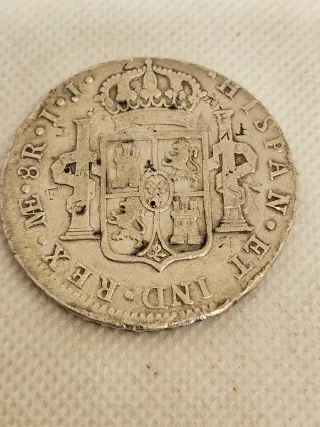 Moneda Carlos III 1796 Plata