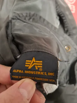 Chaqueta Bomber MA1 verde y Naranja