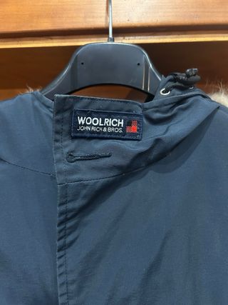 Woolrich bambino blu cotone piuma d'anatra