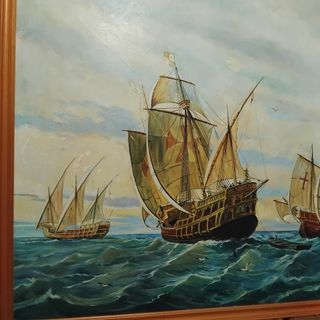 Cuadro tres caravelas