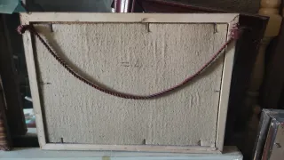 Cuadro antiguo escena romántica