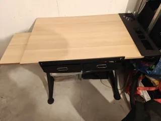 Mesa Dibujo Inclinable vidaXL con Taburete