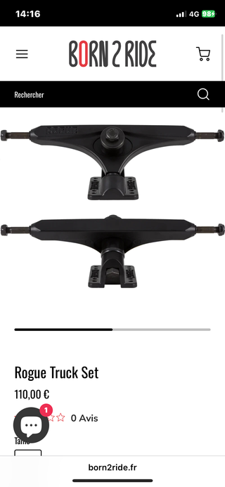 Ejes Longboard Rogue Cast 186