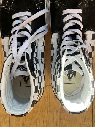 Vans cuadros de plataforma