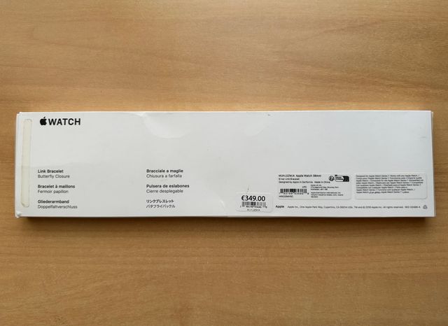 Apple Watch 38mm. Pulseira de aço inoxidável prata