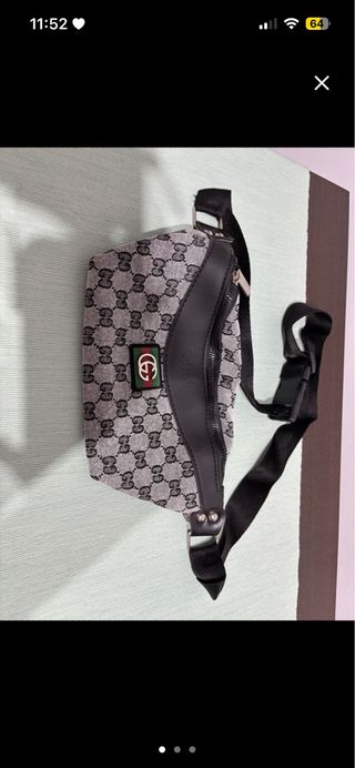Riñonera Gucci Marrón y Gris