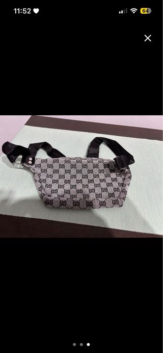 Riñonera Gucci Marrón y Gris