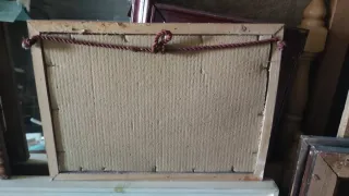 Cuadro antiguo escena clásica