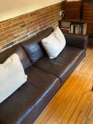 Sofá de Piel Ikea Marrón