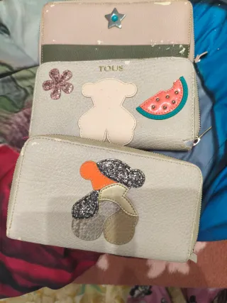 Pack 3 Billeteras Tous Beige