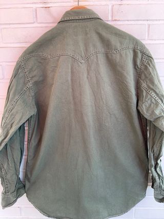 VINTAGE camisa vaquera verde LEVIS talla S - M