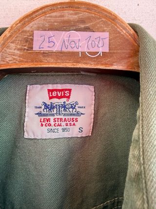 VINTAGE camisa vaquera verde LEVIS talla S - M