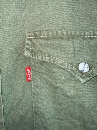 VINTAGE camisa vaquera verde LEVIS talla S - M