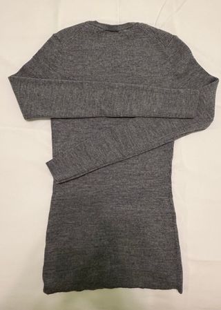 ARKET Jersey Lana Merino Canalé Gris XS COMO NUEVO