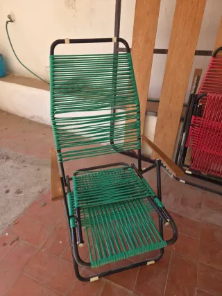 Set di due poltrone scoubidou vintage anni '60