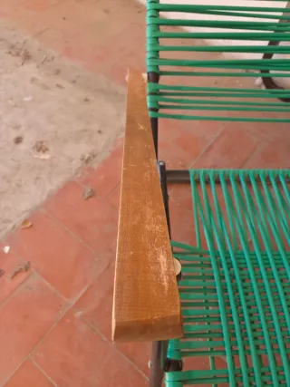 Set di due poltrone scoubidou vintage anni '60