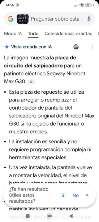Pantalla Patinete Eléctrico Segway ninebot Max g30