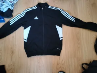Chaqueta Adidas Talla S Negra y Blanca