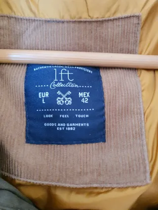 Abrigo Chico Talla L Verde