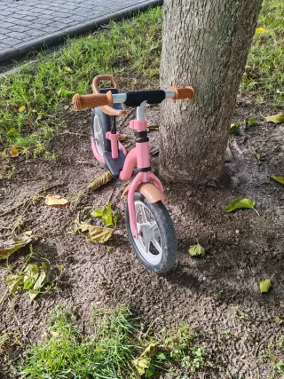 Bicicleta de equilibrio rosa