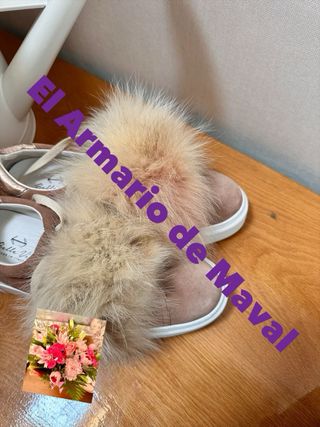 Zapatillas Belle Vie Beige/Rosa Pompón