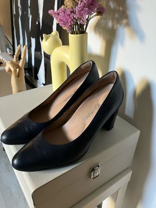 Zapatos de azafata aerolínea, azul 42