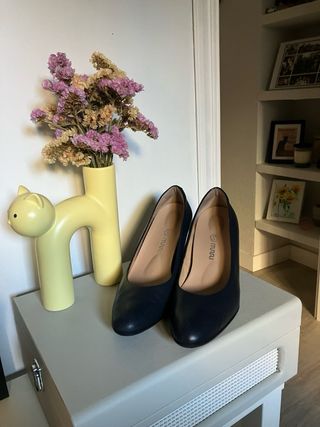 Zapatos de azafata aerolínea, azul 42